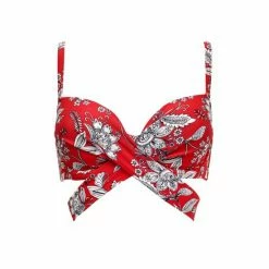 Pour Moi Red Freedom Lightly Padded Underwired Wrap Top -Pour Moi Shop unnamed file 2218