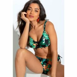 Alternative view of Pour Moi Black Miami Brights Underwired Rope Top