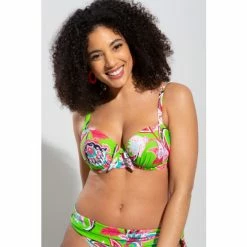 Pour Moi Green Heatwave Padded Underwired Top
