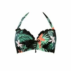 Pour Moi Black Miami Brights Lightly Padded Halter Underwired Top -Pour Moi Shop unnamed file 2273