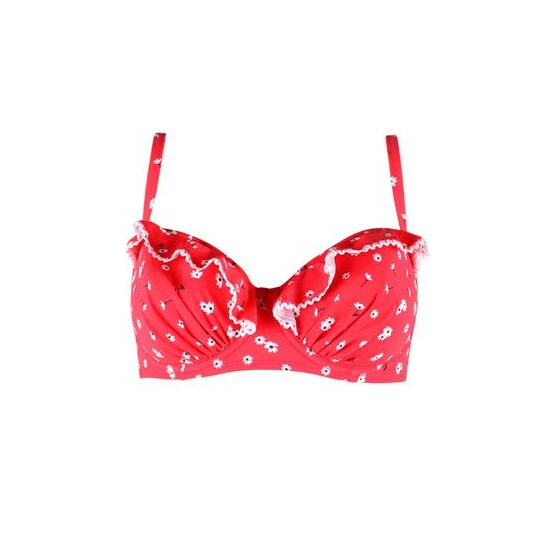 Pour Moi Red Sunset Beach Lightly Padded Underwired Top 6 Pour Moi Red Sunset Beach Lightly Padded Underwired Top - Image 6