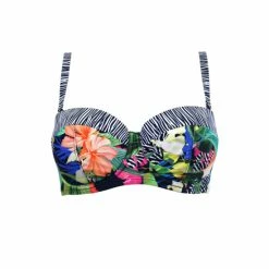 Pour Moi Blue Havana Breeze Strapless Underwired Padded Top -Pour Moi Shop unnamed file 2344