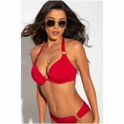 Pour Moi Red Samoa Boost Padded Underwired Top