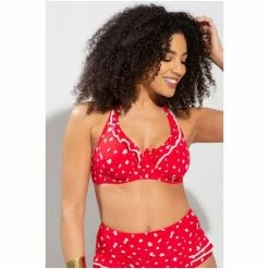 Pour Moi Red Sunset Beach Halter Underwired Top