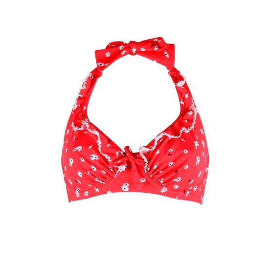 Pour Moi Red Sunset Beach Halter Underwired Top 4 Pour Moi Red Sunset Beach Halter Underwired Top - Image 4
