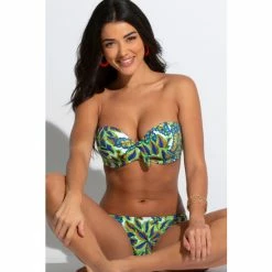 Pour Moi Green Heatwave Strapless Lightly Padded Top -Pour Moi Shop unnamed file 2397