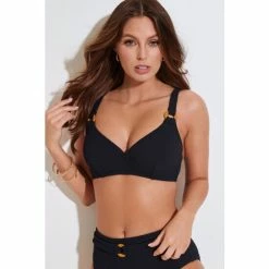 Pour Moi Black Cali Recycled Hidden Underwired Top