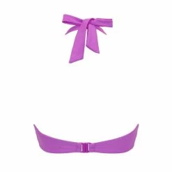 Pour Moi Purple Valencia Twist Front Lightly Padded Non Wired Halter Top -Pour Moi Shop unnamed file 2453