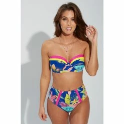 Alternative view of Pour Moi Blue In The Mix Strapless Lightly Padded Underwired Top