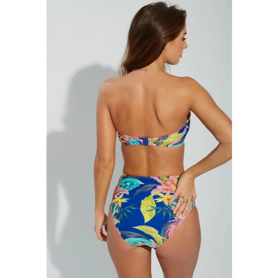 Pour Moi Blue In The Mix Strapless Lightly Padded Underwired Top 3 Pour Moi Blue In The Mix Strapless Lightly Padded Underwired Top - Image 3