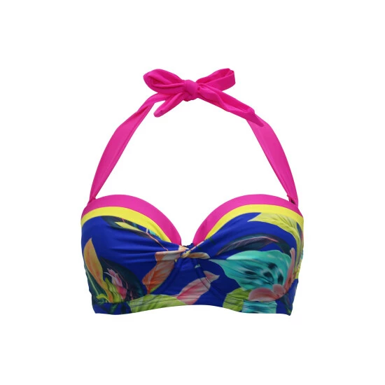 Pour Moi Blue In The Mix Strapless Lightly Padded Underwired Top 4 Pour Moi Blue In The Mix Strapless Lightly Padded Underwired Top - Image 4