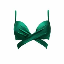 Pour Moi Green Space Front Fastening Wrap Around Lightly Padded Underwired Top -Pour Moi Shop unnamed file 2486