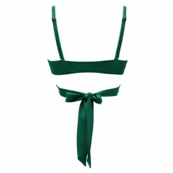 Pour Moi Green Space Front Fastening Wrap Around Lightly Padded Underwired Top -Pour Moi Shop unnamed file 2487