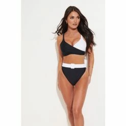 Alternative view of Pour Moi Black Freedom Underwired Non Padded Wrap Top