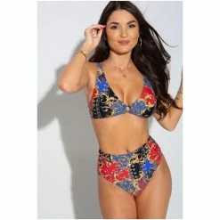 Pour Moi Black Riviera High Leg High Waist Control Brief