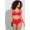 Pour Moi Red Sunset Beach High Waist Tummy Control Brief