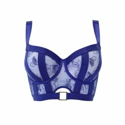Pour Moi Blue India Embroidery Underwired Bustier -Pour Moi Shop unnamed file 284