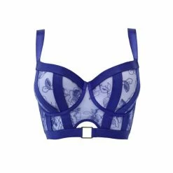 Pour Moi Blue India Embroidery Underwired Bustier -Pour Moi Shop unnamed file 286