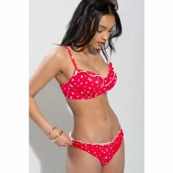 Pour Moi Red Sunset Beach Frill Brief -Pour Moi Shop unnamed file 2864