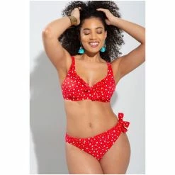 Pour Moi Red Mini Maxi Fold Over Brief