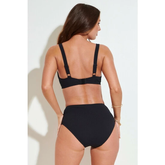 Pour Moi Black Cali Recycled High Waist Belted Control Brief 3 Pour Moi Black Cali Recycled High Waist Belted Control Brief - Image 3