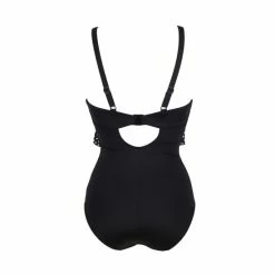 Pour Moi Black Hot Spots Frill Control Swimsuit -Pour Moi Shop unnamed file 2997