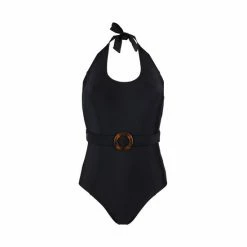 Pour Moi Black Belted Halter Control Swimsuit -Pour Moi Shop unnamed file 3008