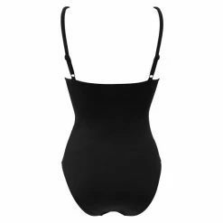 Pour Moi Black Frill Lace Up Control Swimsuit -Pour Moi Shop unnamed file 3012