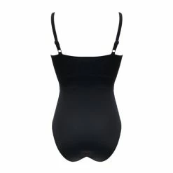 Pour Moi Black Ruched Pleated Tummy Control Swimsuit -Pour Moi Shop unnamed file 3033