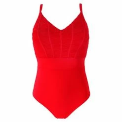 Pour Moi Black Ruched Pleated Tummy Control Swimsuit -Pour Moi Shop unnamed file 3035