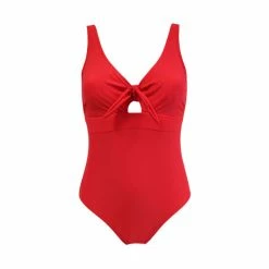 Pour Moi Red Underwired Bow Front Control Swimsuit -Pour Moi Shop unnamed file 3067