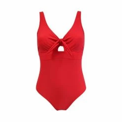 Pour Moi Red Underwired Bow Front Control Swimsuit -Pour Moi Shop unnamed file 3068