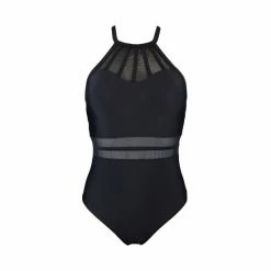 Pour Moi Black Beach Bound High Neck Swimsuit -Pour Moi Shop unnamed file 3078