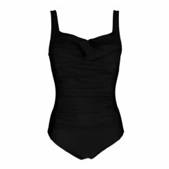 Pour Moi Black Twisted Front Control Swimsuit -Pour Moi Shop unnamed file 3086