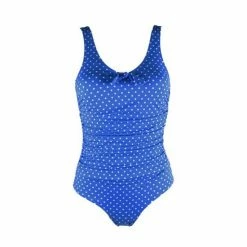 Pour Moi Blue Hot Spots Scoop Neck Tummy Control Swimsuit -Pour Moi Shop unnamed file 3094