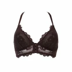 Pour Moi Brown India Eyelash Front Fastening Non Wired Bralette -Pour Moi Shop unnamed file 311