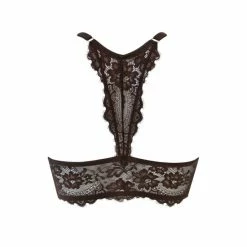 Pour Moi Brown India Eyelash Front Fastening Non Wired Bralette -Pour Moi Shop unnamed file 312