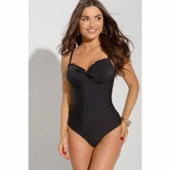 Pour Moi Black Splash Padded Underwired Control Swimsuit -Pour Moi Shop unnamed file 3122