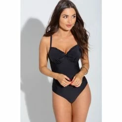 Pour Moi Black Splash Padded Underwired Control Swimsuit -Pour Moi Shop unnamed file 3124