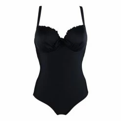 Pour Moi Black Splash Padded Underwired Control Swimsuit -Pour Moi Shop unnamed file 3125