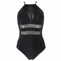 Pour Moi Black High Neck Mesh Insert Control Swimsuit 7 Pour Moi Black High Neck Mesh Insert Control Swimsuit -Pour Moi Shop unnamed file 3138