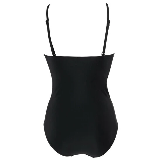 Pour Moi Black High Neck Mesh Insert Control Swimsuit 4 Pour Moi Black High Neck Mesh Insert Control Swimsuit - Image 4