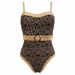 Pour Moi Black Casablanca Removable Straps Belted Control Swimsuit -Pour Moi Shop unnamed file 3163
