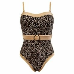Pour Moi Black Casablanca Removable Straps Belted Control Swimsuit -Pour Moi Shop unnamed file 3164