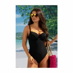 Pour Moi Black Splash Padded Underwired Suit