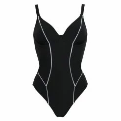 Pour Moi Black Contour Piping Underwired Non Padded Swimsuit -Pour Moi Shop unnamed file 3188