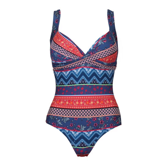Pour Moi Multi Soleil Twist Front Lightly Padded Non Wired Control Swimsuit 4 Pour Moi Multi Soleil Twist Front Lightly Padded Non Wired Control Swimsuit - Image 4