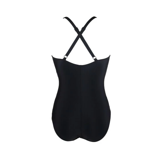 Pour Moi Black Energy Chlorine Resistant Recycled V Neck Linear Swimsuit 5 Pour Moi Black Energy Chlorine Resistant Recycled V Neck Linear Swimsuit - Image 5