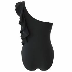 Pour Moi Black Frill Shoulder Control Swimsuit -Pour Moi Shop unnamed file 3222