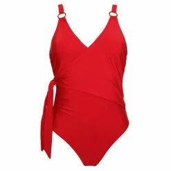 Pour Moi Red Samoa Wrap Over Control Swimsuit -Pour Moi Shop unnamed file 3239